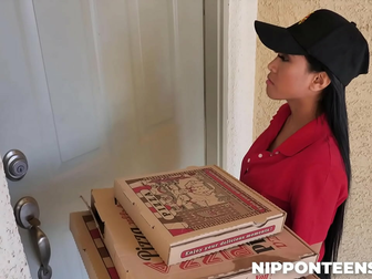 JAV Ember Snow's 'Nipponteens' Delivers Delightful Delivery Girl Drama with Two Lucky Guys!