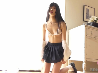 The wet pussy of sexy Japanese young milf fucked by hard cock