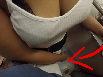 Wow, a Luscious Milf with Big Tits Tempts You with a Clothed Sex Session in a Subway! Don't Miss this Enchanting Video!