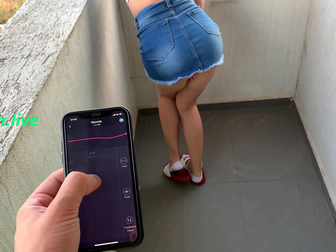 Japanese Step Sister Gets Luscious with Lovense Lush Vibrating Toy in Shopping Mall