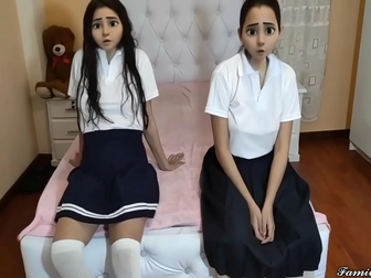 JAV Porn Movie: Hot Stepmom Teaches Her Innocent Stepsisters Sexual Education - Part 2