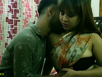 WATCH NOW: Indian Hot Model in Sharee Sex with Teen Boy - Exclusive Hindi Audio!