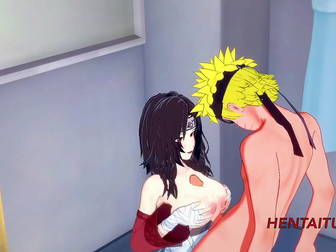 JAV Hottie Kurenai Gets Banged by Naruto - Heavy Booty Action and Cumshot in Her Boobs and Pussy!